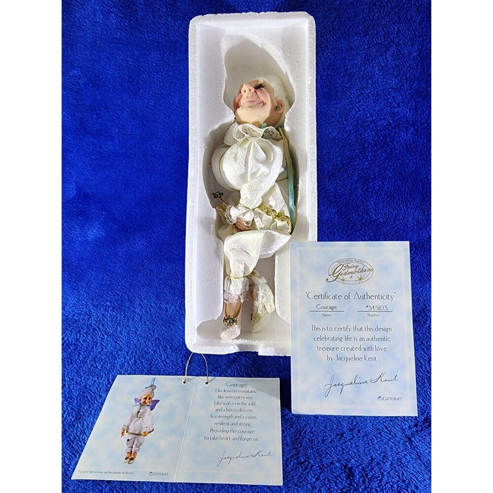 Jacqueline Kent’s FAIRY GODMOTHERS March’s Aquamarine COURAGE # 345103 ~Orig Box - Picture 7 of 16